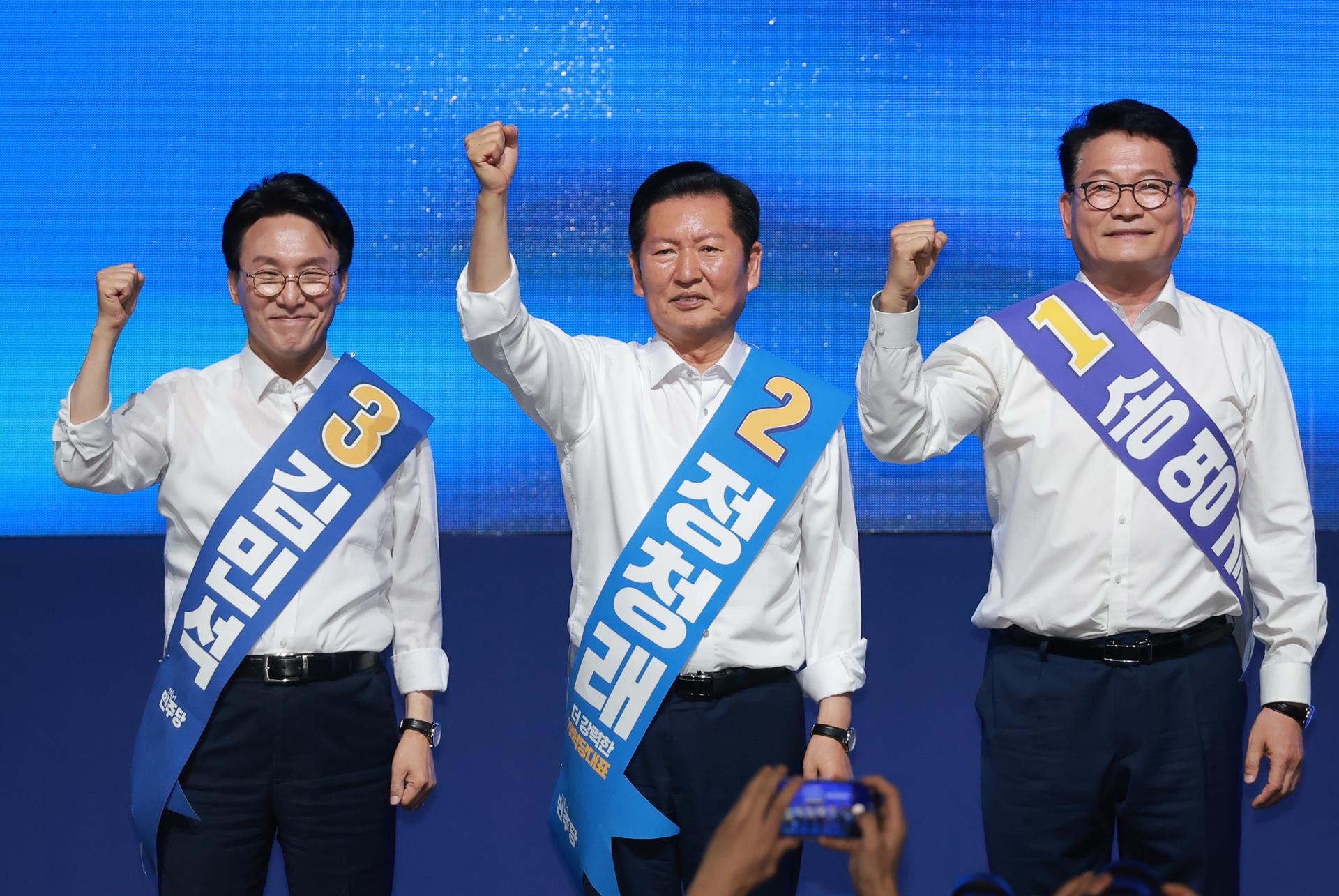 Ex-PM Kim wins Gwangju-Jeolla primaries in leadership election