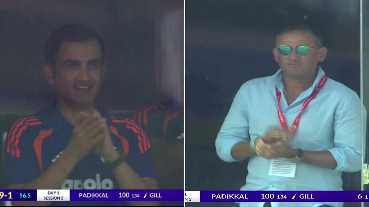 IND Vs SL: Gautam Gambhir, Ajit Agarkar's Reaction Goes Viral After Padikkal's Century