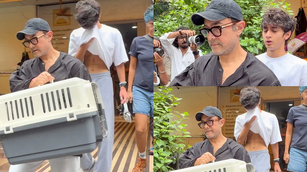 'Maybe Lost His Pet': Aamir Khan & Kiran Rao Look Distressed, Son Azad Spotted Crying Outside Pet Clinic In Mumbai; Netizens React - Watch Video