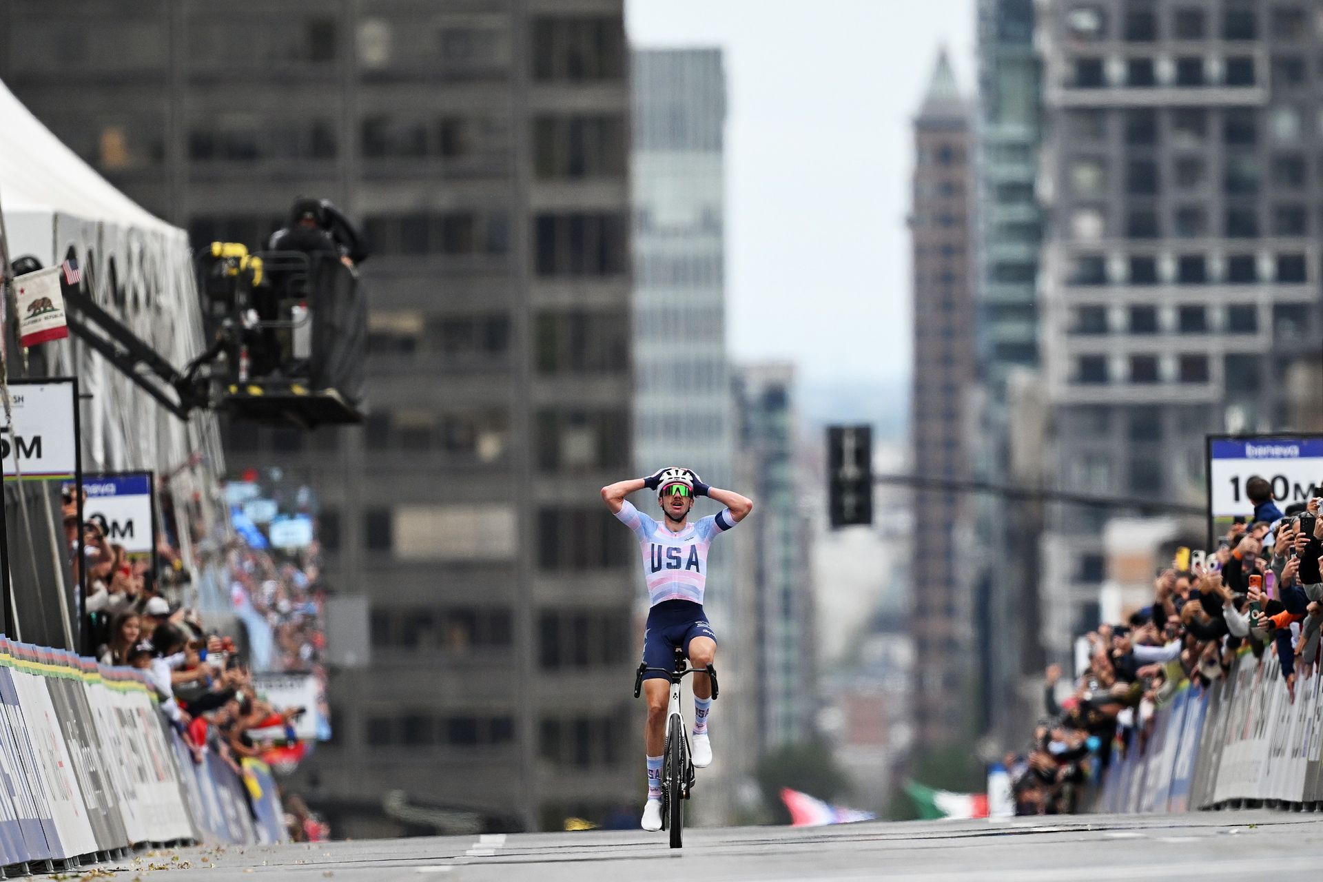 Brandon McNulty wins World Championship in chaotic race