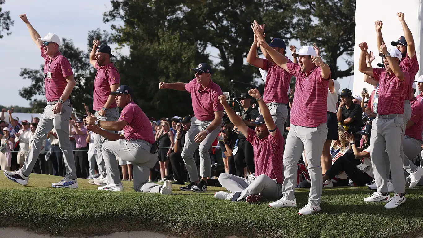 U.S. storms back to win Presidents Cup with stunning Sunday singles charge
