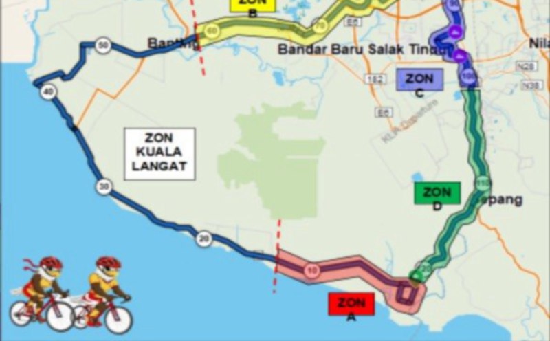Several Sepang roads to close for Sukma cycling event