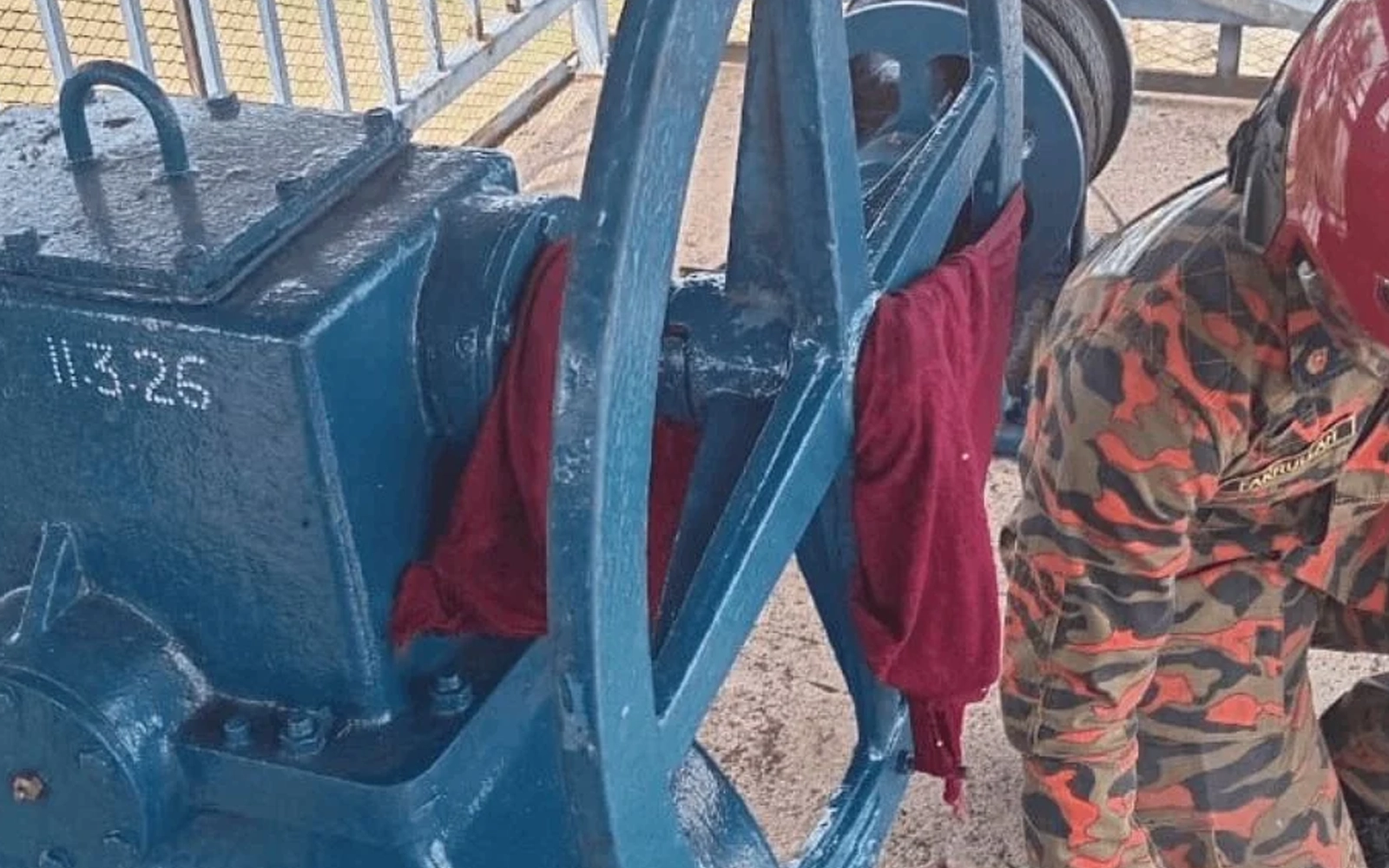 Worker dies after headscarf gets caught in sluice gate machinery