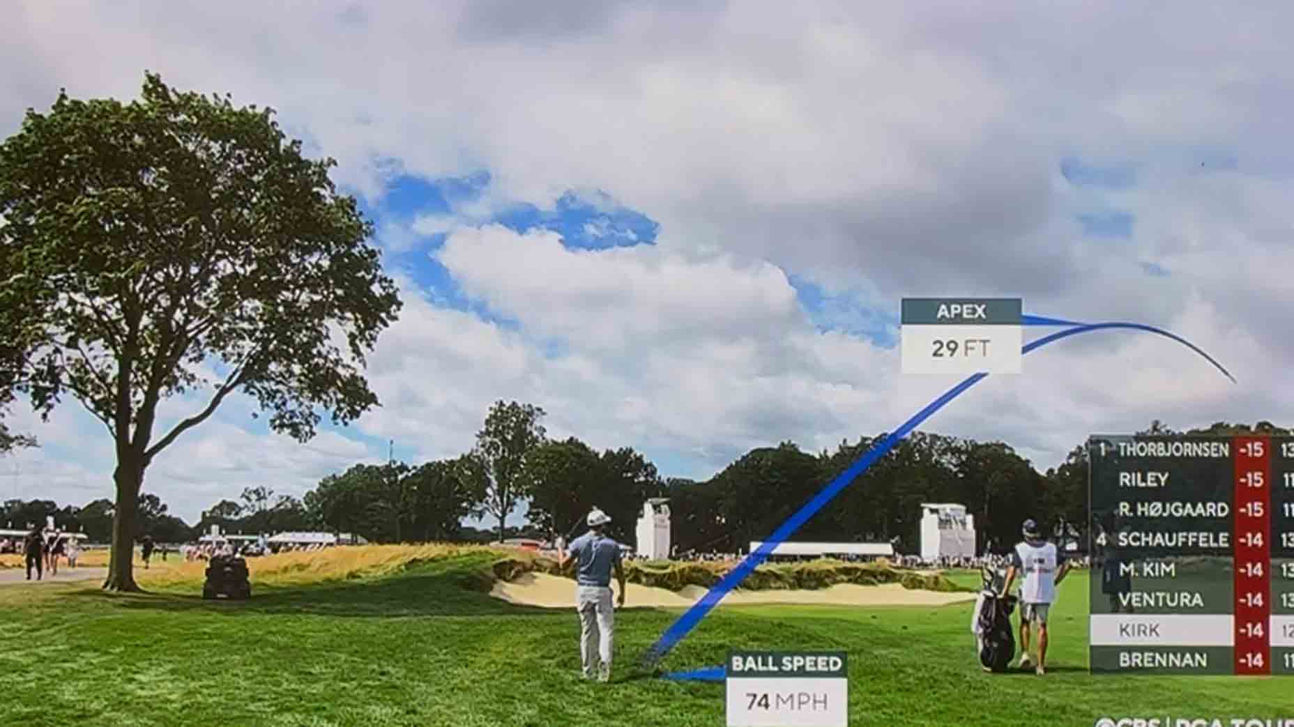 Tour winner hits a shank. Then comes a WILD hot mic and 2 rules talks