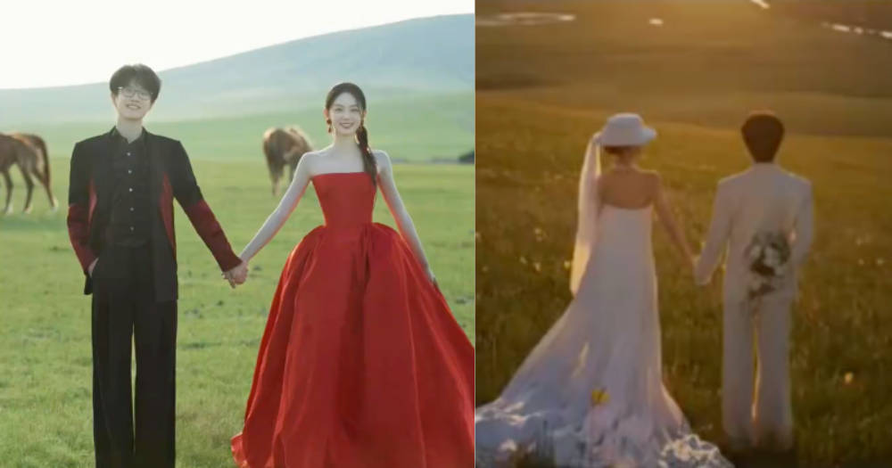 Chinese singer, 40, marries longtime fan & TV host, 26, who had a crush on him since primary school