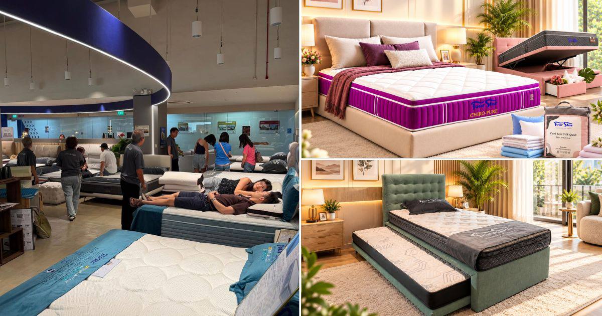 1-for-1 mattress deals & up to 80% off at Four Star's Clearance Roadshow Fair in Bugis from Sep. 30 to Oct. 4