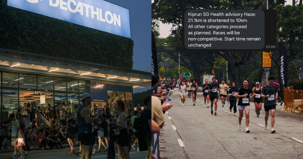 S'pore Decathlon's half-marathon shortened from 21km to 10km on race day due to intensifying haze