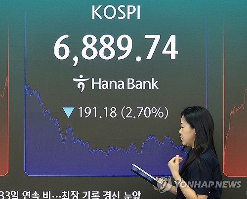 (2nd LD) Seoul stocks sink over 2.5 pct on chip losses