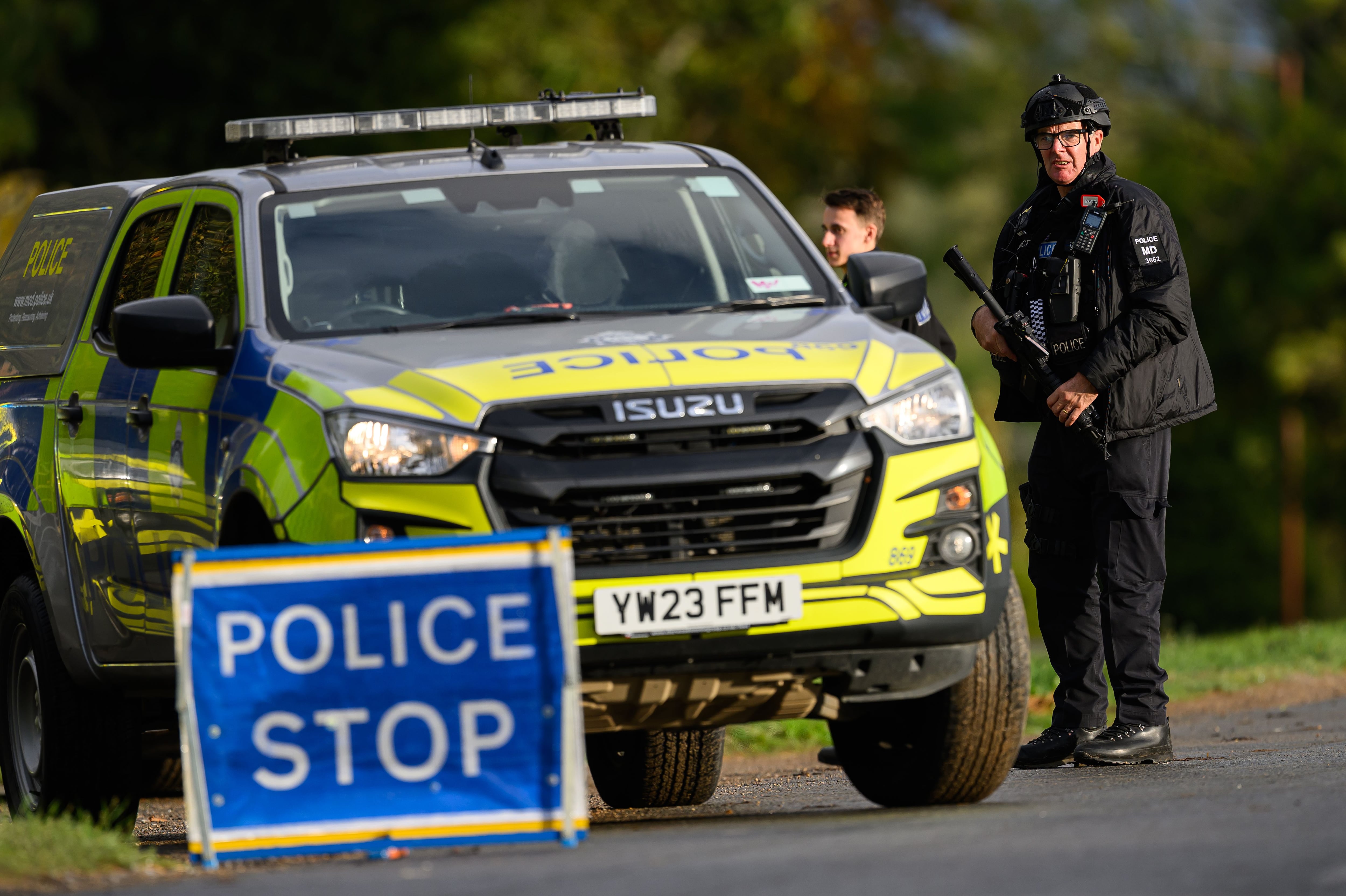 Farmer who raised alarm at Fairford airbase says civilian staff had been withdrawn