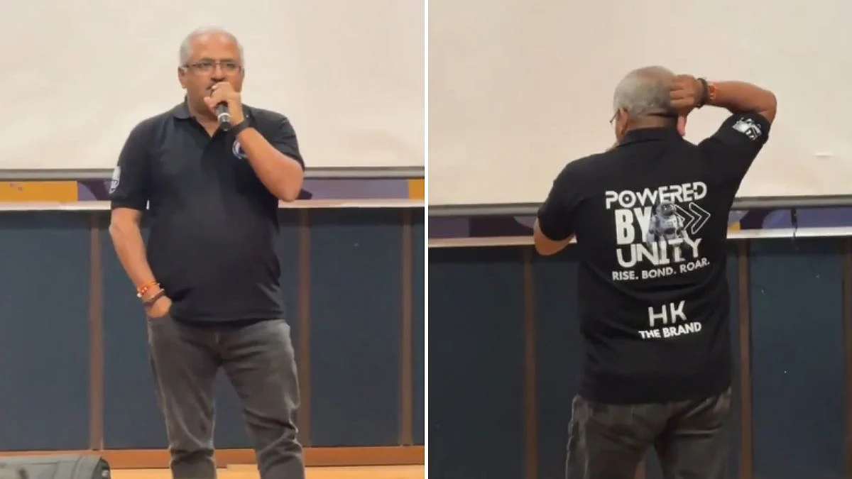 ‘HK Is A Brand, Baap Hain, Baap Hi Rahenge’: New Video Of Nirma Professor Surfaces Amid Protests - VIDEO