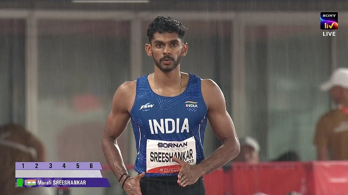 Asian Games 2026: Murali Sreeshankar Wins Silver Despite Knee Injury, Jumps 8.07 Meter Amid Heavy Rains