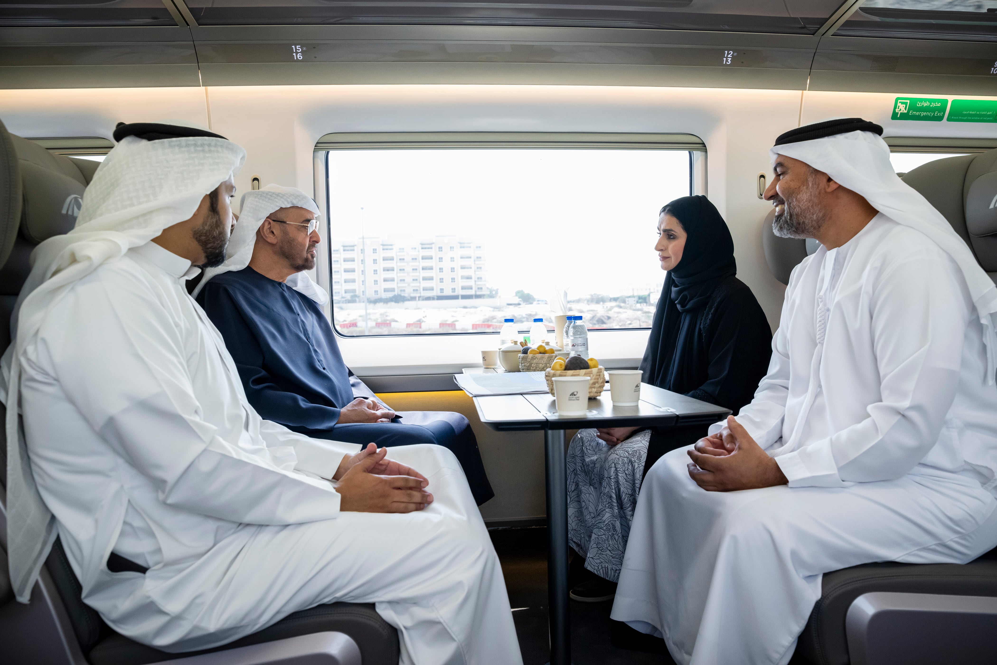 President Sheikh Mohamed and Sheikh Hamdan visit Etihad Rail's Dubai station ahead of opening