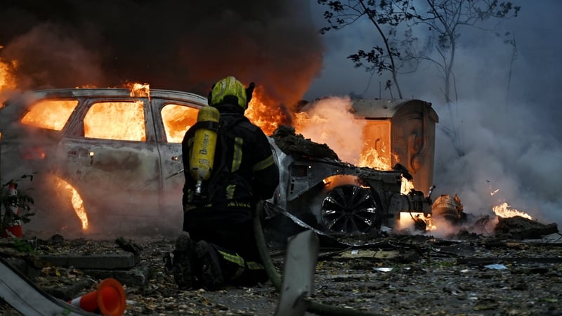 Russian strikes kill five and target Kyiv science academy