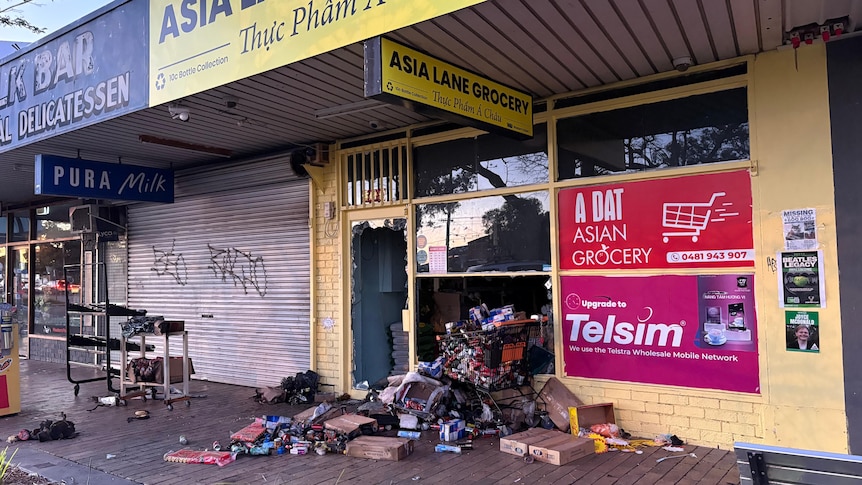 Asian grocer firebombed in Melbourne's west