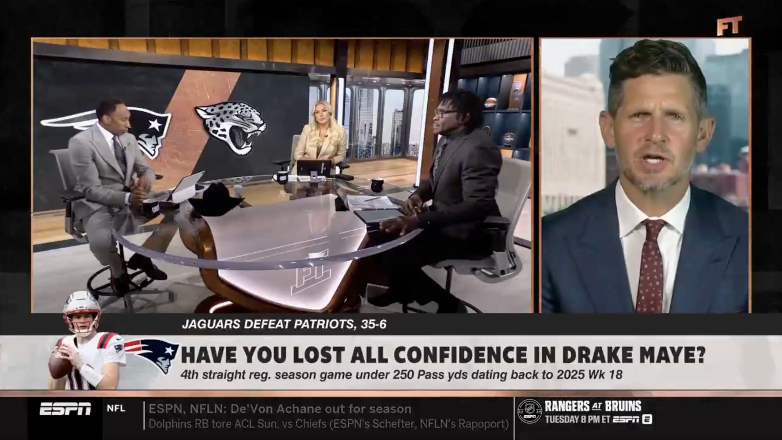 Dan Orlovsky is losing confidence that Mike Vrabel is right coach for Drake Maye