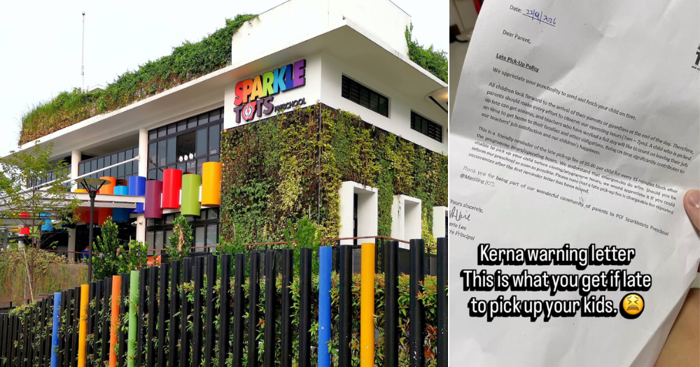 S'pore parent gets reminder letter from preschool for being late to pick up kid, says it's fair & apologises