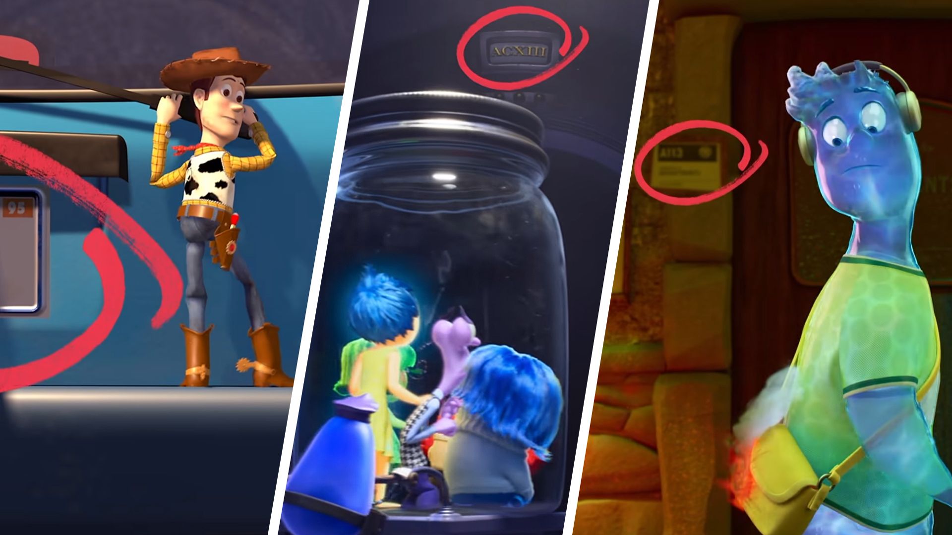 From Toy Story to Inside Out, Pixar's revealed the locations of an Easter egg hidden in almost every movie it's made