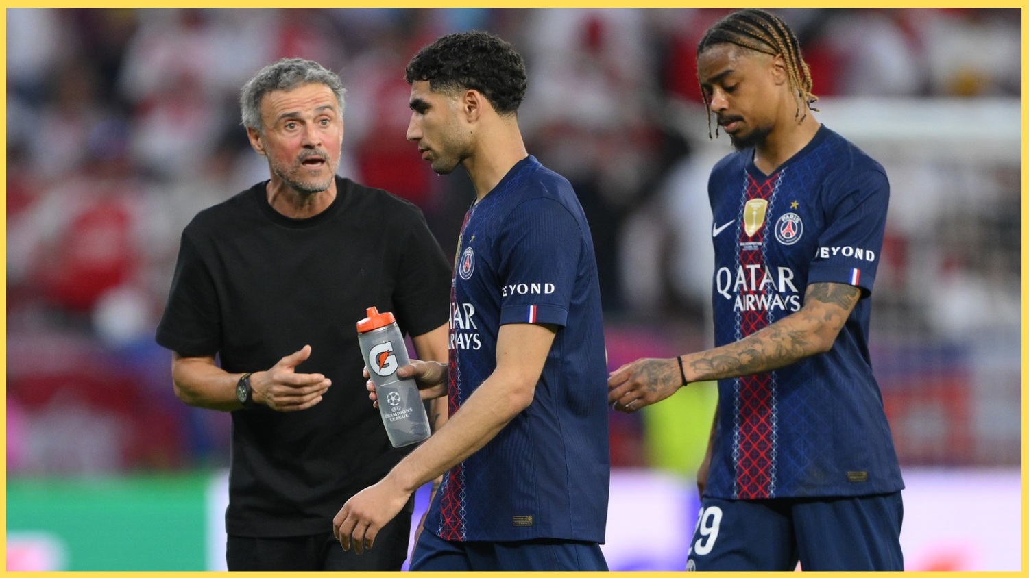 Luis Enrique reply to PSG transfer question hints at frustration with Bradley Barcola