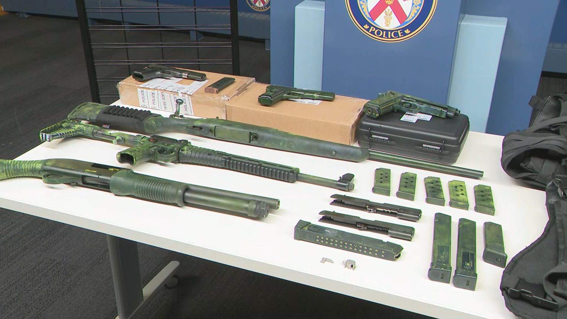 15 firearms seized, trio charged after Toronto police trafficking investigation