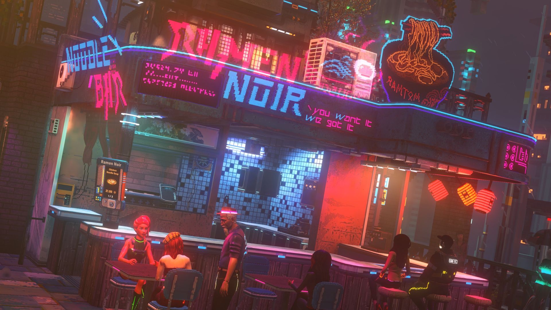 Live from Nivalis Nights: A nightly photo journal of my cyberpunk noodle bar