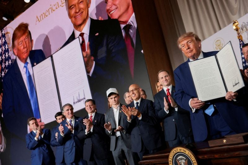 Trump releases AI accord with tech executives