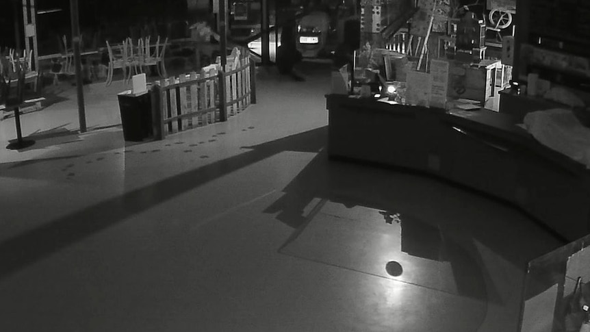 CCTV shows tractor ram raid at Melbourne cafe and animal farm