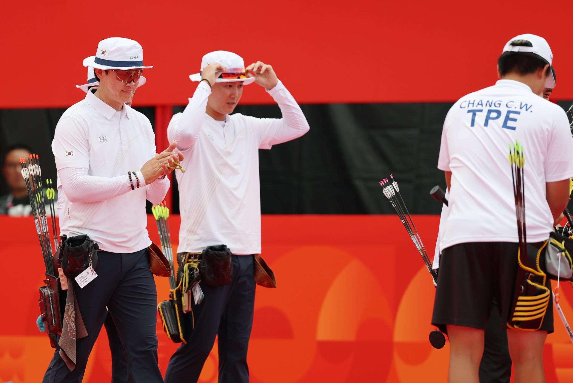 S. Korea finishes 4th in men's compound archery team event