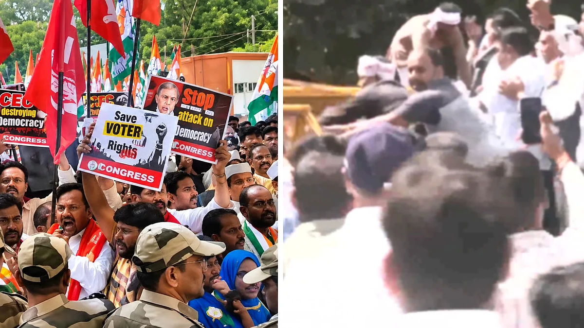 CEC Protest: Congress Protests Outside Collectorate In Gwalior, Stage Demonstration In Indore Seeking Gyanesh Kumar’s Resignation |VIDEO