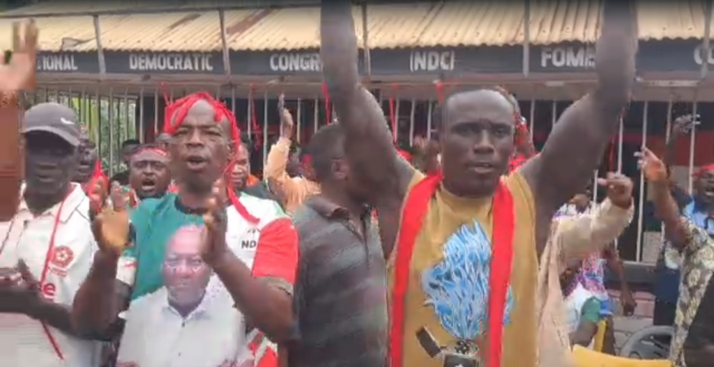 NDC supporters storm Fomena constituency office over alleged disqualification of chairman aspirant
