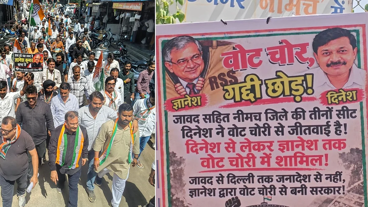 Congress Hits Streets Across MP Against SIR, Demands CEC Gyanesh Kumar’s Resignation