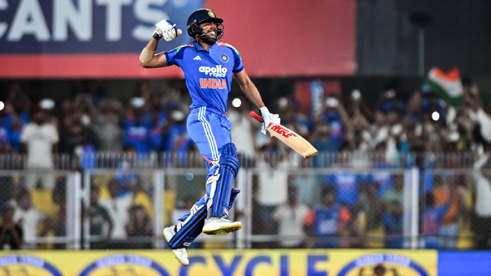 Gill hits fastest double ton on record-breaking night as India seal series