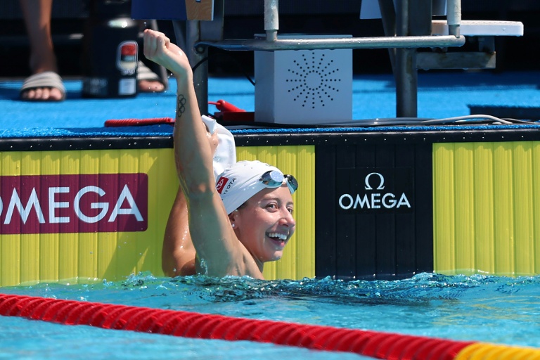 American Kate Douglass reclaims 50m freestyle world record