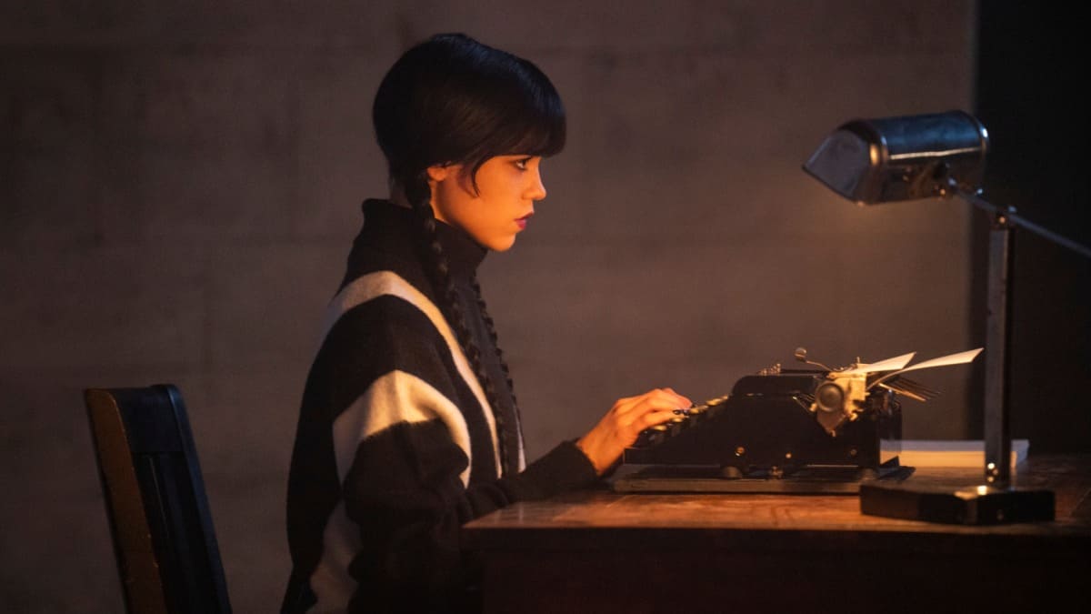 Wednesday types out something presumably horrible in first season 3 photo from Netflix show