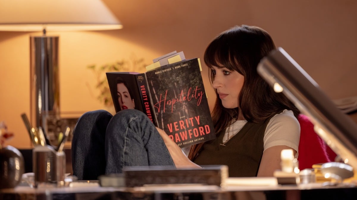 Anne Hathaway and Dakota Johnson have a mismatched genre face-off in Verity