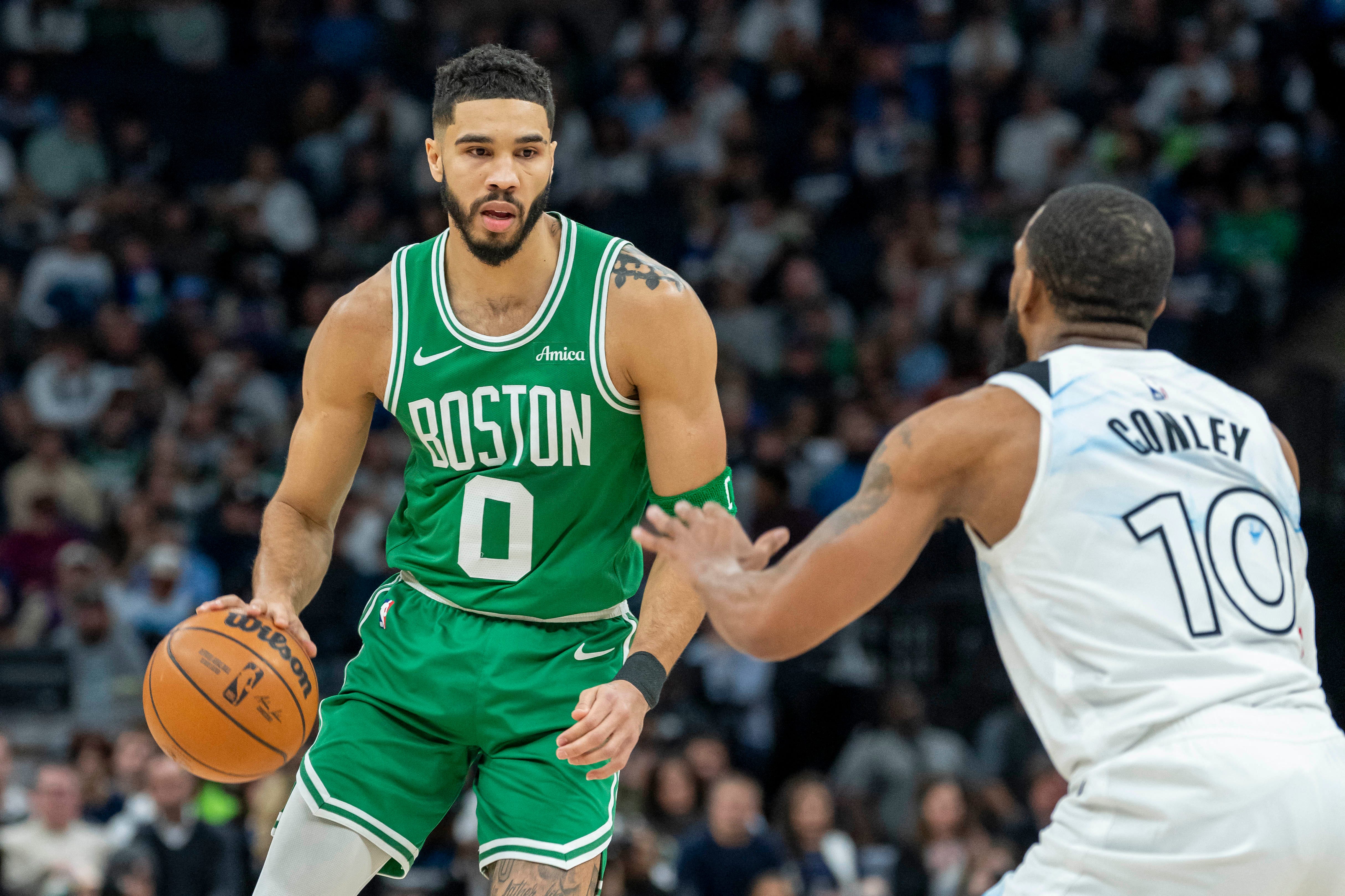 Mike Conley shares high expectations for Celtics star Jayson Tatum