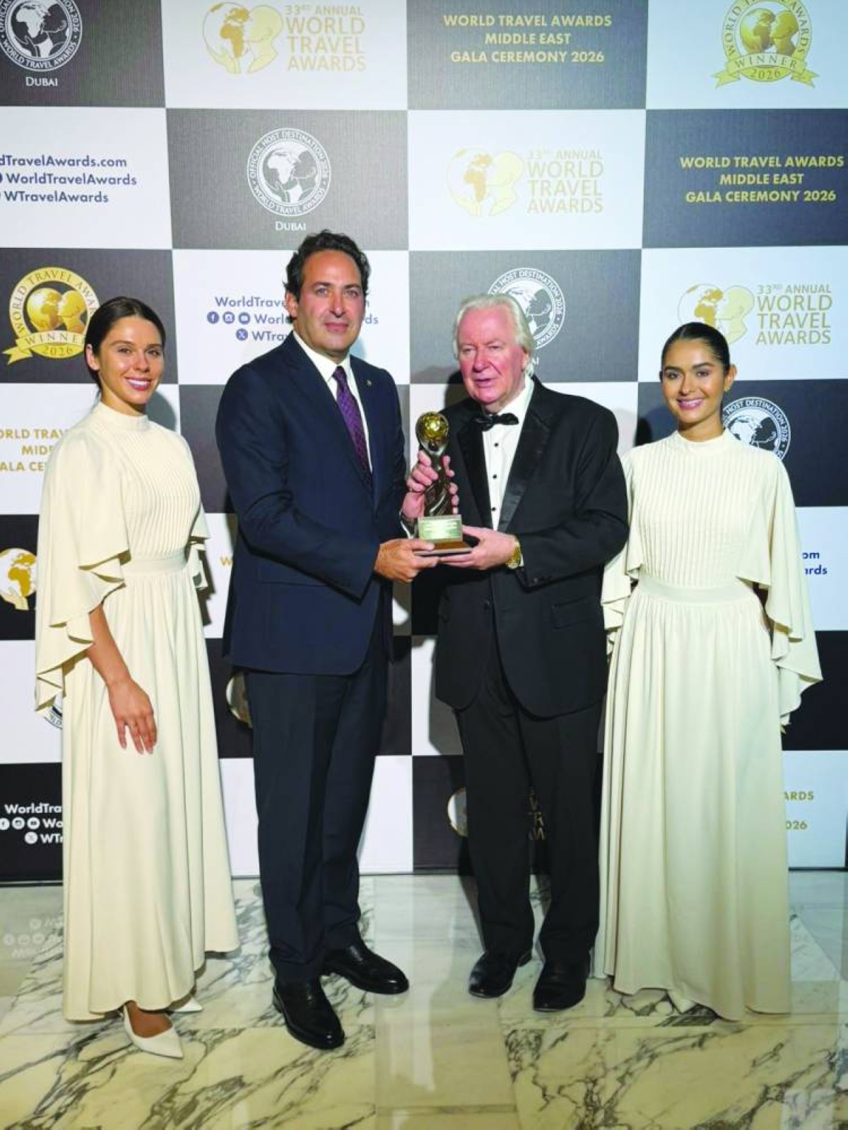 Prestige Cars secures second consecutive win as Qatar’s leading chauffeured car rental company at World Travel Awards 2026