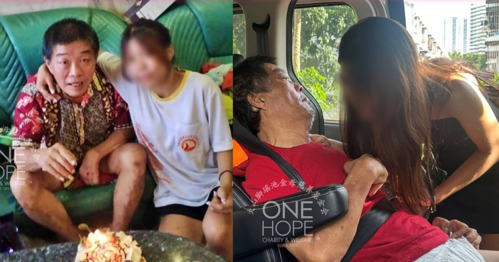 M'sia man, 57, has stroke & can't climb to 4th floor unit, daughter stays with him in car to look after him