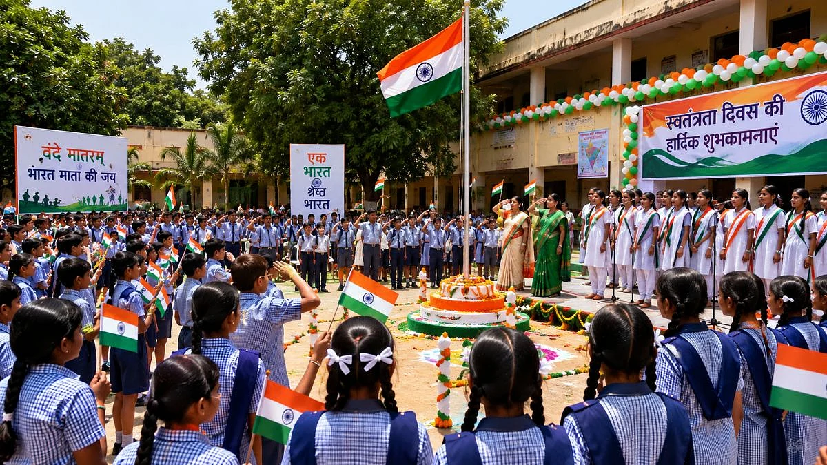 Independence Day 2026: Over 1.41 Crore UP Schoolchildren Join Celebrations Across 1.32 Lakh Parishadiya Vidyalayas, KGBVs