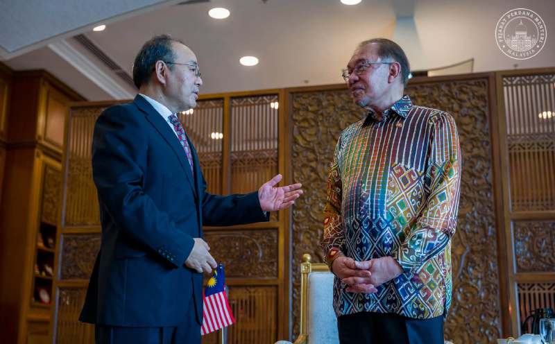 Anwar thanks outgoing Chinese ambassador for strengthening bilateral ties