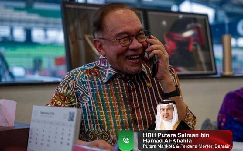 Anwar, Bahrain Crown Prince discuss F1 preparations