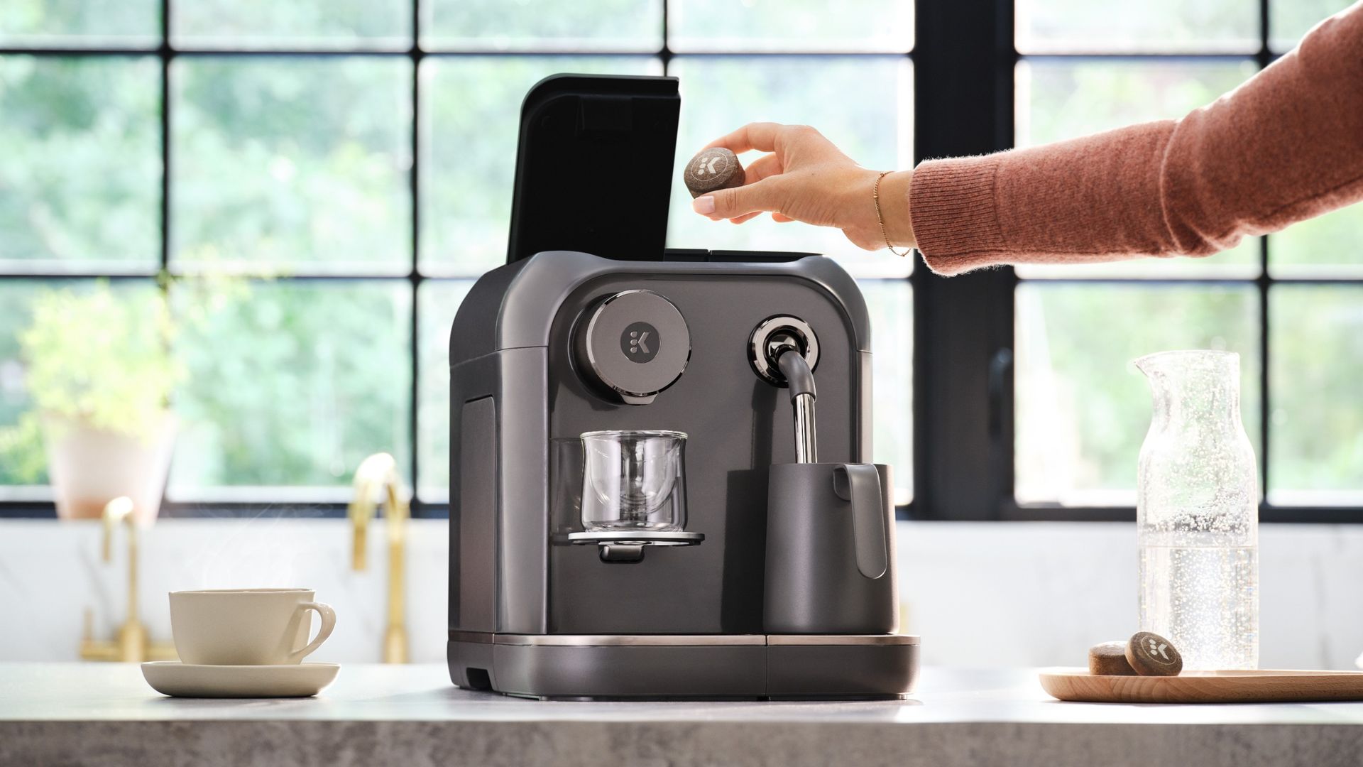 Keurig Alta system swaps plastic pods for compressed coffee tabs