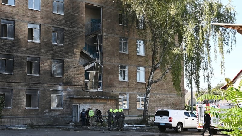 Russian drone strikes Kyiv school, pupils escape unhurt