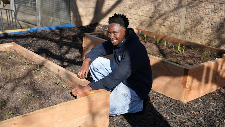 Gardening is about more than food for young people learning English