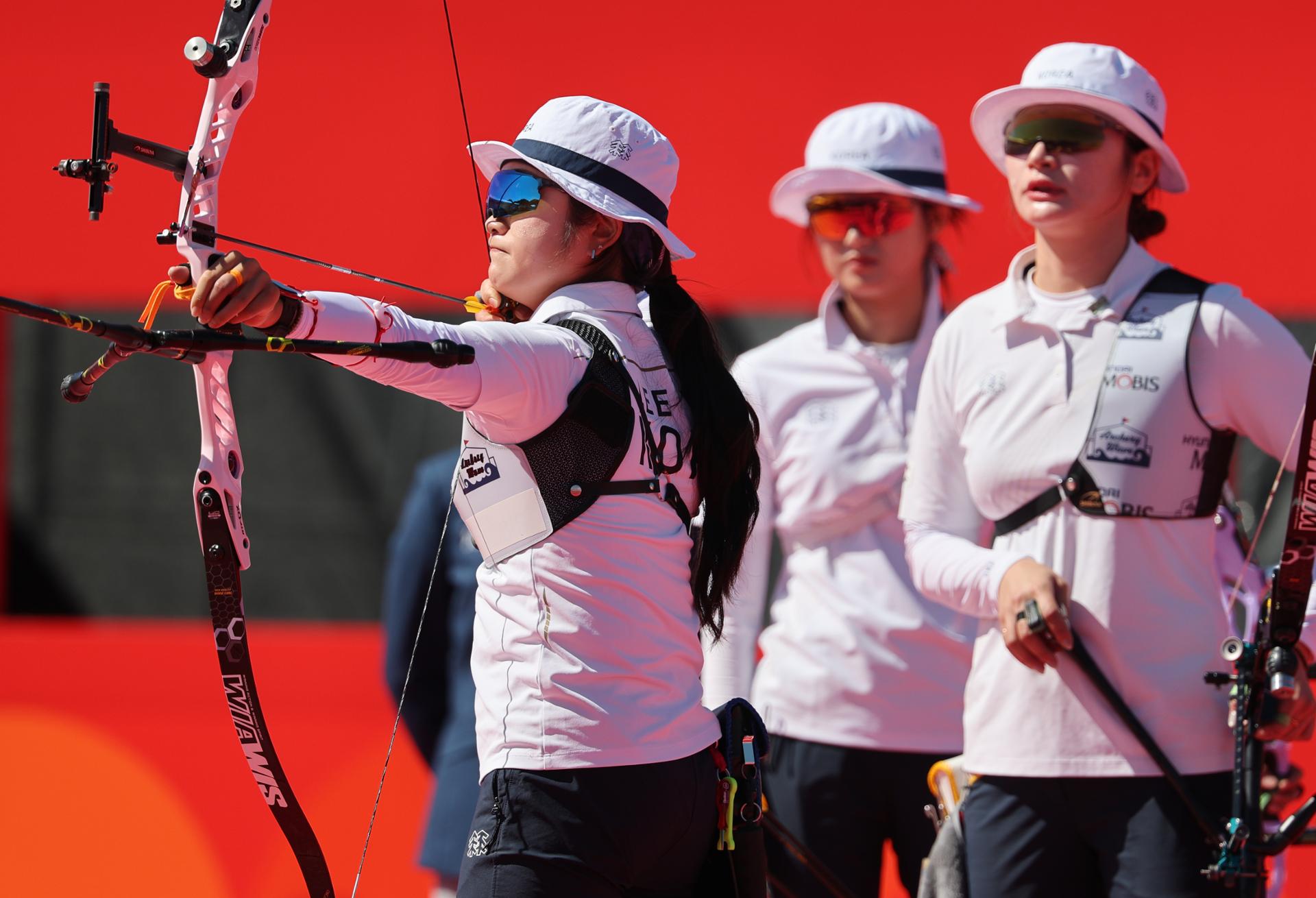 S. Korea denied 8th straight gold in women's team recurve archery, takes silver