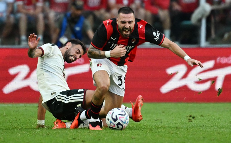 Man Utd beaten by former boss Amorim's AC Milan in friendly finale