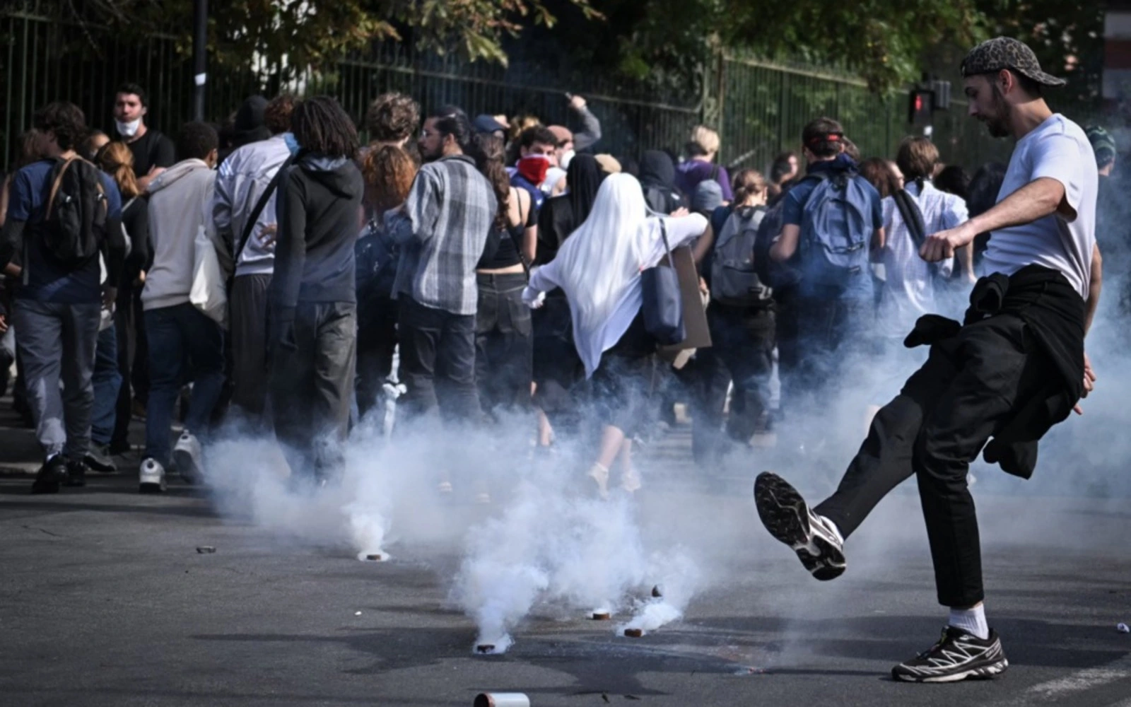 About 400 French schools closed as student protests turn violent