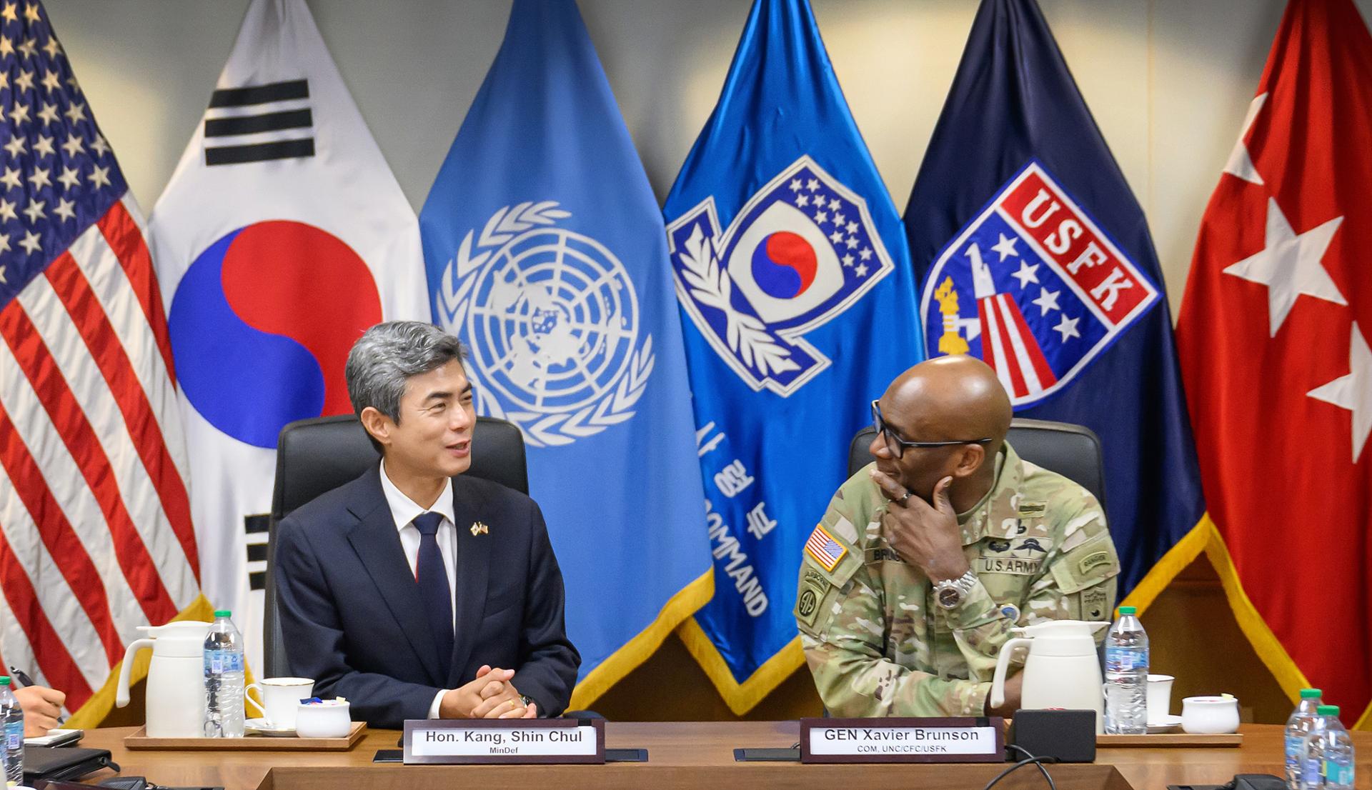 Defense chief highlights S. Korea-US alliance, readiness on 1st visit to USFK base