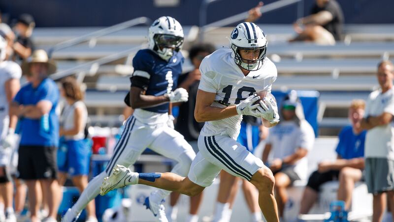 ‘We had the upper hand today’: BYU’s Bear Bachmeier-led offense outperforms defense in 1st scrimmage of fall camp