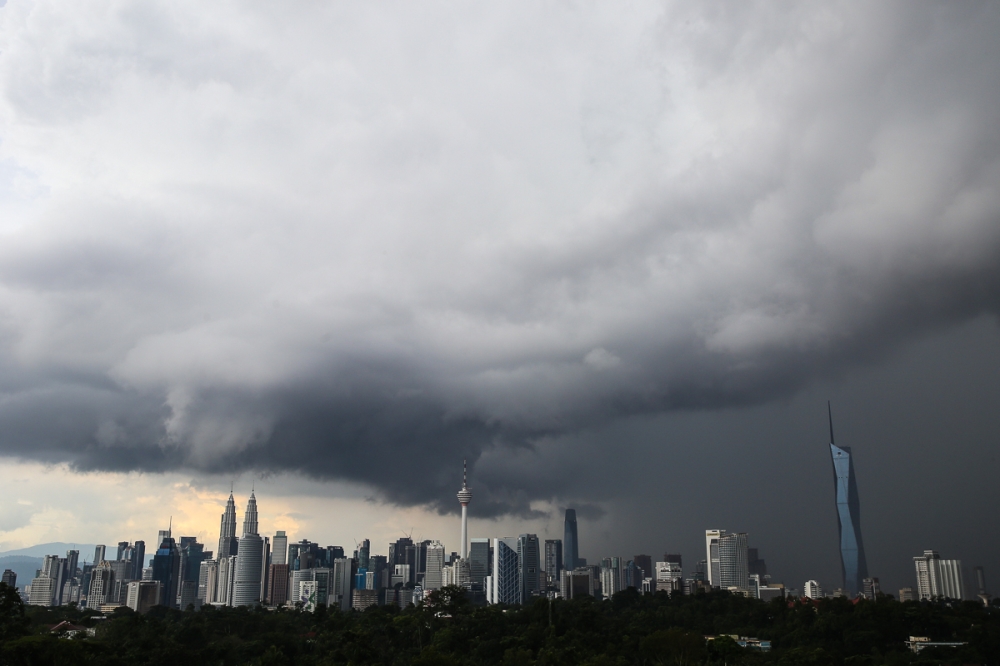 Thunderstorms expected in KL, Selangor and nine states until 7pm