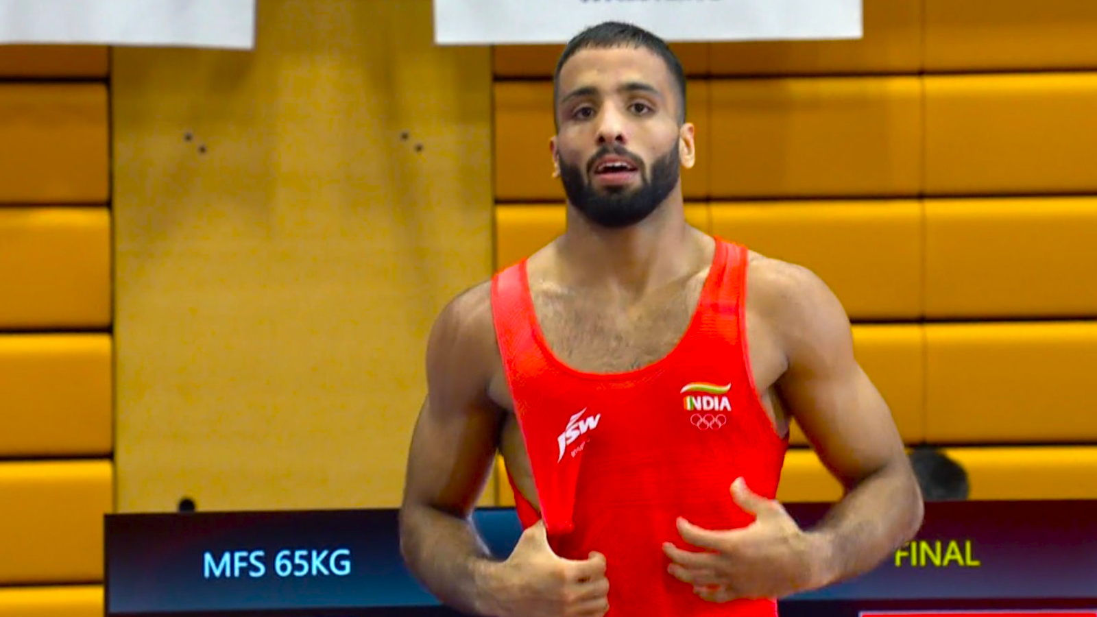 Sujeet Kalkal wins first wrestling gold for India at 2026 Asian Games